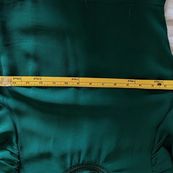 Reformation Archie Dress Emerald Size 4 - Picture 4 of 8